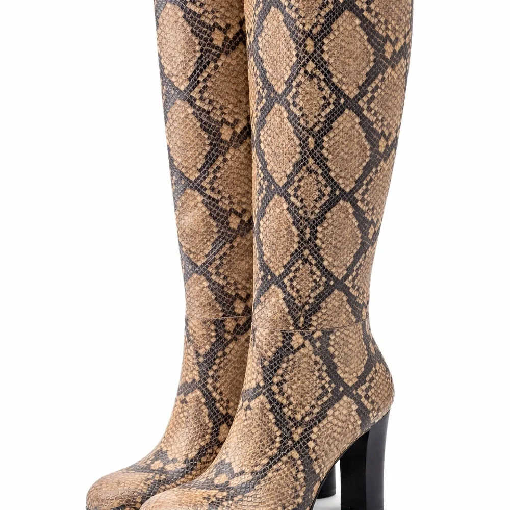 Sam Eldeman (Rylan) snakeskin Knee boot - Picture 2 of 4